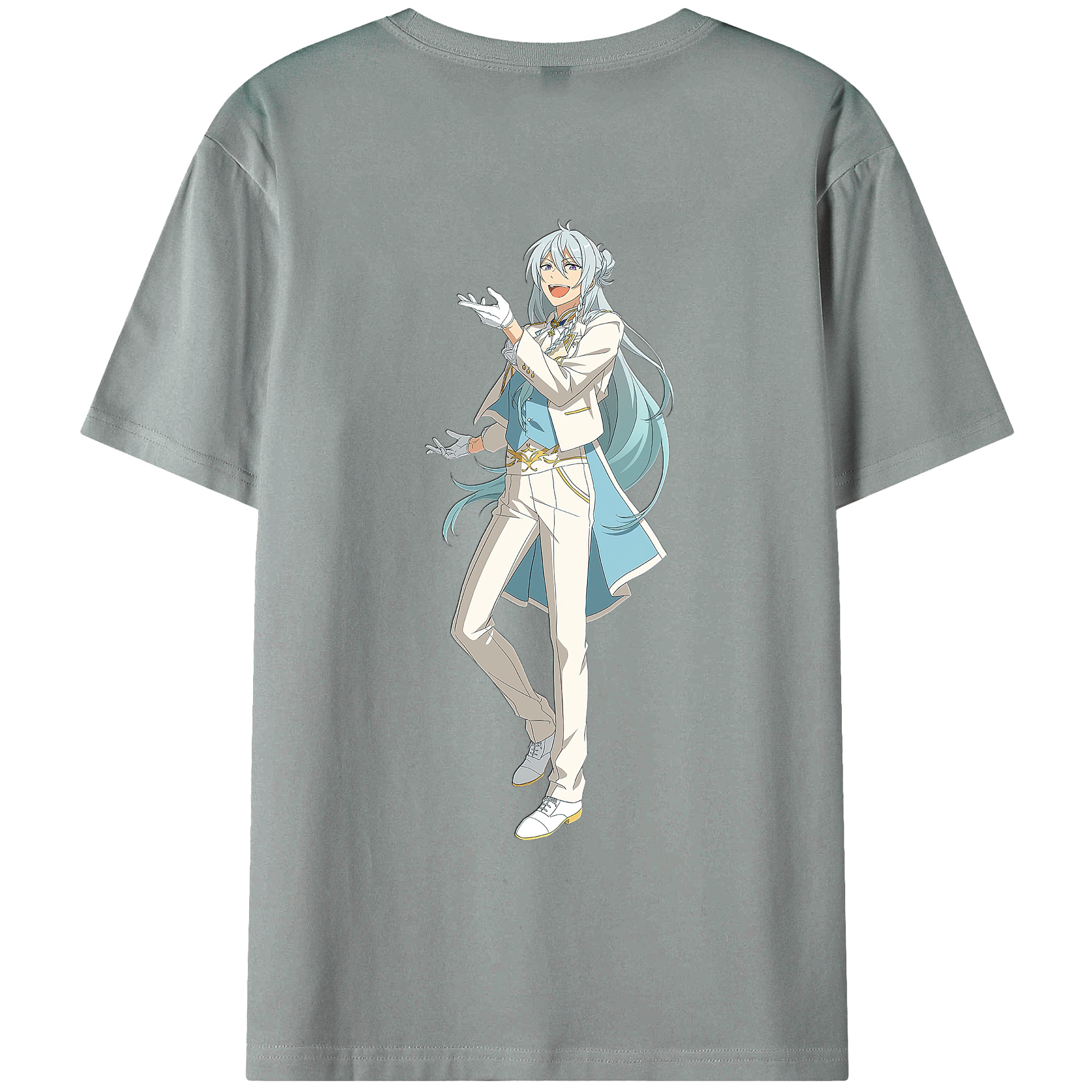 （画像用） あんさんぶるスターズ! Ensemble Stars 綿100％ メンズ半袖Tシャツ（バックプリント） 通気性